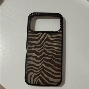 Casetify Brown Zebra Print Phone Case for iphone 17 pro max